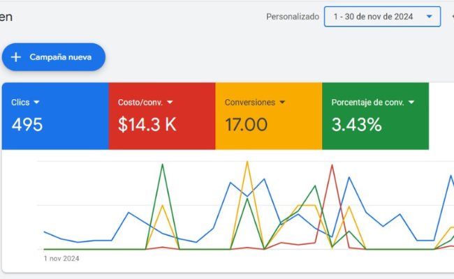 Google Ads Advertising Results